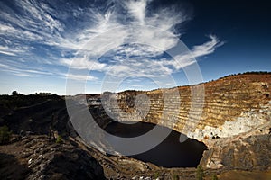 Copper mine open pit photo