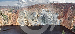 Copper mine open pit in PeÃÂ±a de Hierro, Huelva photo