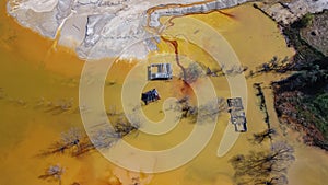 Copper Mine Residuals Aerial View