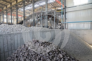 The copper ore metal production plant