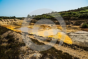 Copper ore was mined throughout Cornwall during the industrial revolution.