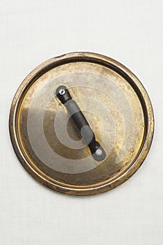 Copper pan lid