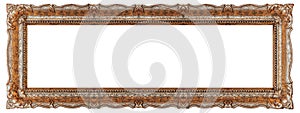 Copper picture frame with empty background copy space - Stock image