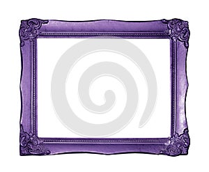 copper picture frame. Isolated on white background