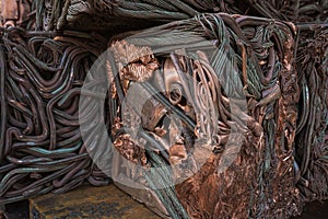 Copper scrap prepared for recycling