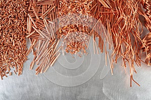 Copper scrap, raw material industry