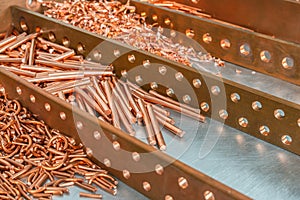 Copper scrap, raw material industry