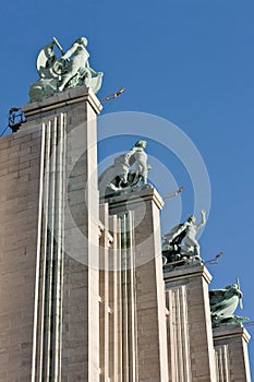 Copper Sculptures in Bruxelles