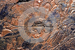 Copper smelter melted background
