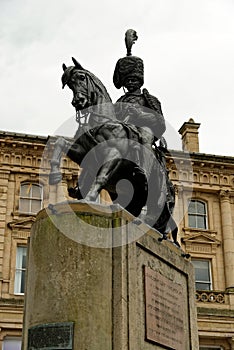 Elecroplated-copper statue of the 3rd Marquess of Londonderry, Durham, England photo