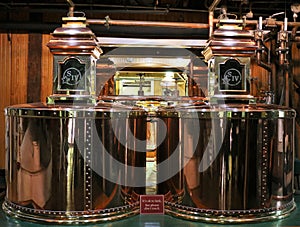 Copper stills for whiskey in Kentucky