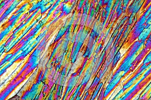 Copper sulfate under the microscope photo