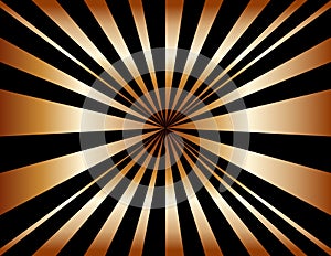 Copper Sunburst Background