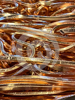 Copper tape wire for recycling