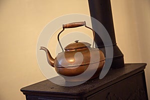 Copper tea kettle