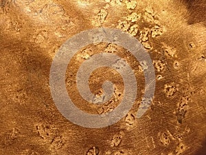 Copper texture background. Bronze texture. Dents on metal surface