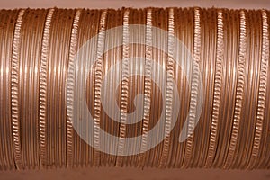 Copper tube texture