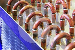 Copper tubes in heat exchanger