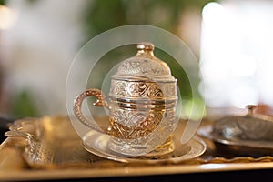 Copper turkish coffee cup