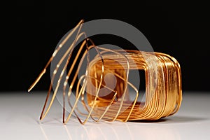 Copper winding of electric current transforme