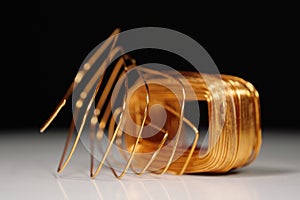 Copper winding of electric current transforme