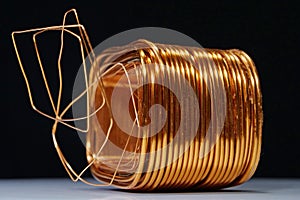 Copper winding of step-down single-phase transformer