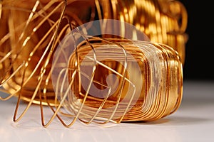 Copper windings different sizes from electric current transformers