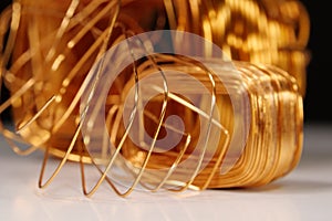 Copper windings different sizes from electric current transformers