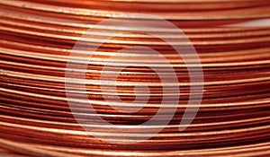Copper wire background photo