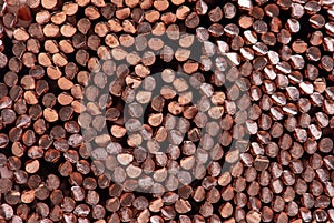 Copper wire background raw materials and metals industry