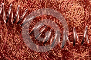 Copper wire close-up