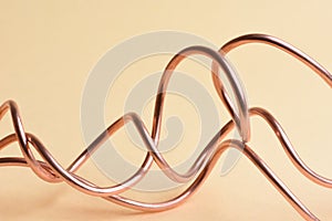 Copper wire, concept of industry of raw materials