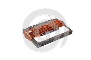 copper wire isolated on white background