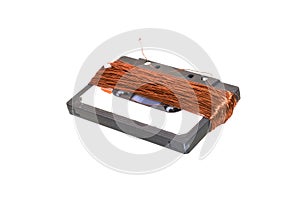 copper wire isolated on white background