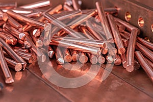 Copper wire raw materials, metals industry and stock market