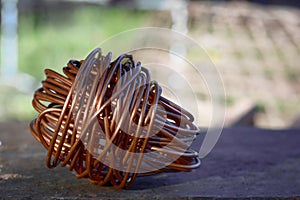 The copper wire roll for sale to recycle store