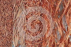 Copper wire scrap, raw material