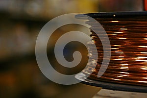 Copper wire spool