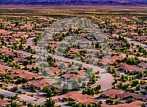 Copperhead Hills neighborhood in Las Vegas, Nevada USA.