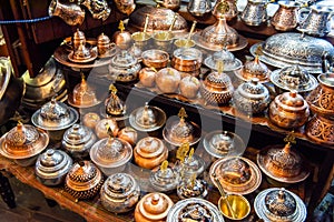 Coppersmith Bazaar of Gaziantep, Turkey.