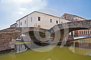 Cops bridge. Comacchio. Emilia-Romagna. Italy. photo