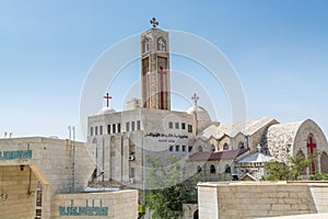 A Coptic Orthodox Patriarchate next to the King Abdullah Mosque  in Amman, Jordan