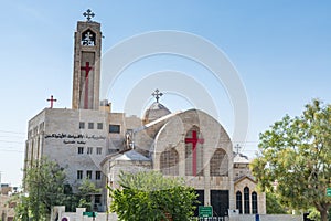 A Coptic Orthodox Patriarchate next to the King Abdullah Mosque  in Amman, Jordan