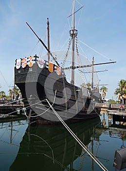 Copy of the Christopher Columbus ship, Huelva province, Spain