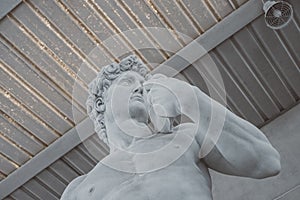 Copy of David sculpture by Michelangelo, Carrara, Italy