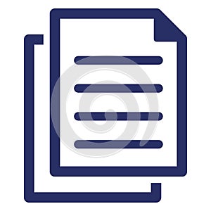 Copy, documents Isolated Vector Icon Which can easily modify or edit