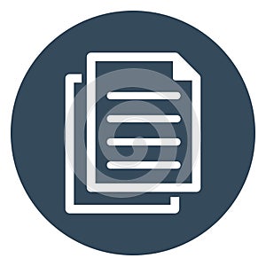 Copy, documents Isolated Vector Icon Which can easily modify or edit
