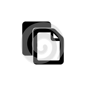 Copy file icon. Duplicate document