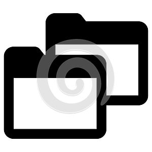 Copy folder Isolated Vector icon which can easily modify or edit