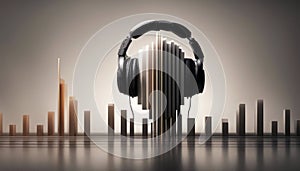 copy illustration ear human rendering concepts space hearing Sense graphic 3d soundwave sound music equalizer bars wave futuristic